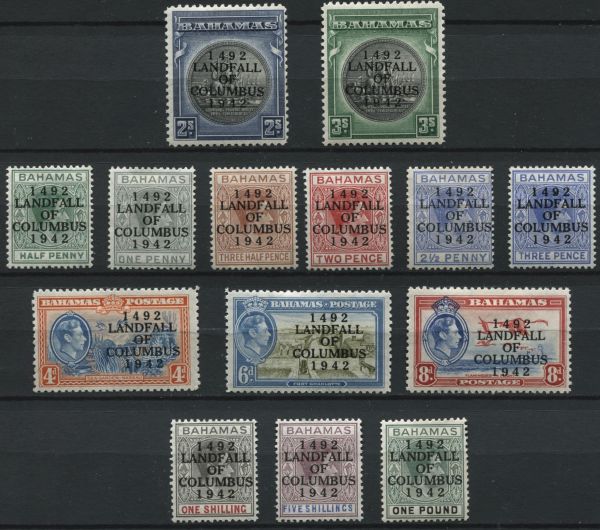 Bahamas 1942 SG.162-175 M/M