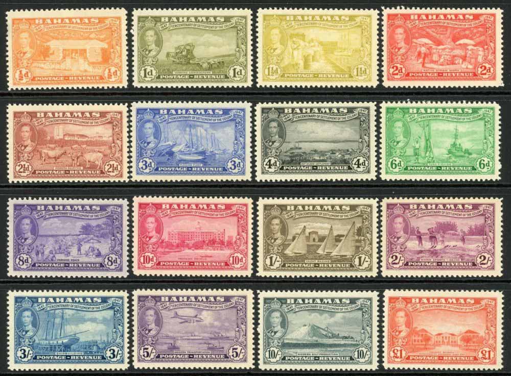 Bahamas 1948 SG.178-193 M/M (1)