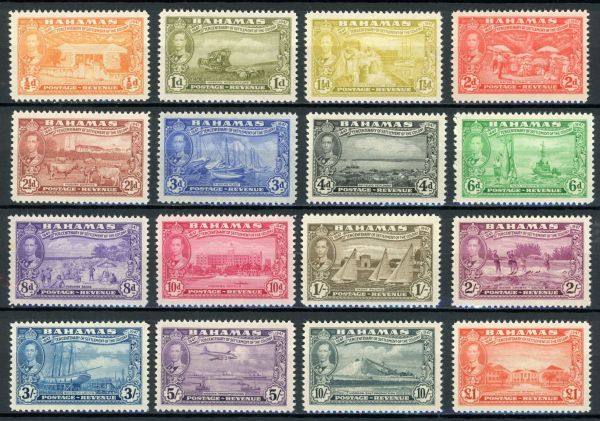 Bahamas 1948 SG.178-193 U/M