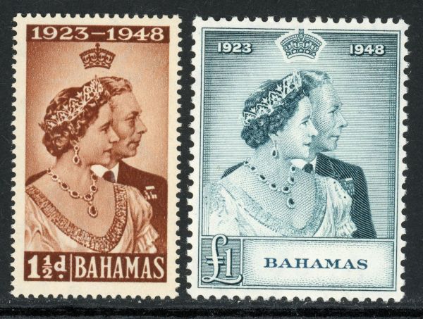 Bahamas 1948 SG.194-195 U/M