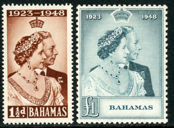 Bahamas 1948 SG.194-195 U/M