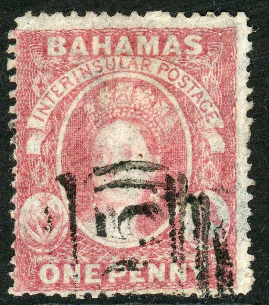 Bahamas 1960 SG.3 used with certificate (thin spots)