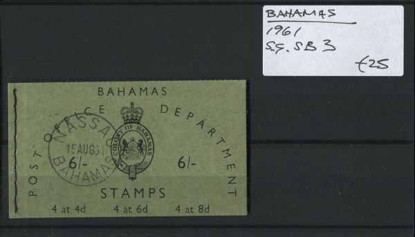 Bahamas 1961 SG.SB3