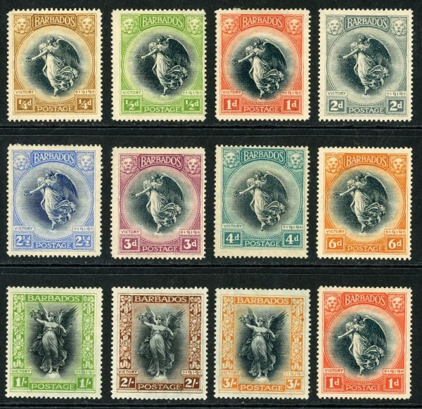 Barbados 1920-1 SG.201-212 M/M