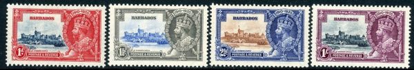 Barbados 1935 SG.241-244 M/M