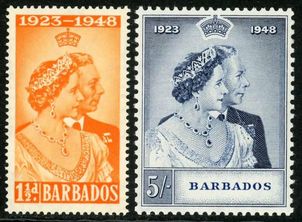 Barbados 1948 SG.265-266 U/M