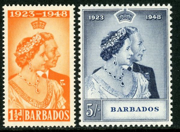 Barbados 1948 SG.265-266 U/M