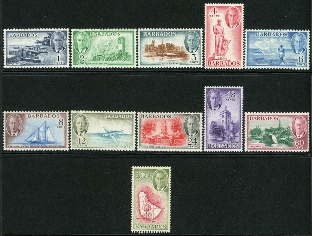 Barbados 1950 SG.271-282 U/M