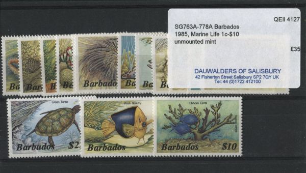 Barbados 1985 SG.763a-778a U/M