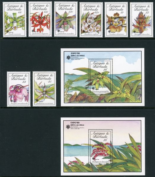 Barbuda 1990 SG.1186-MS1194 U/M