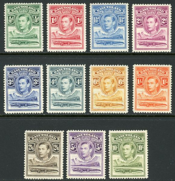 Basutoland 1938 SG.18-28 M/M