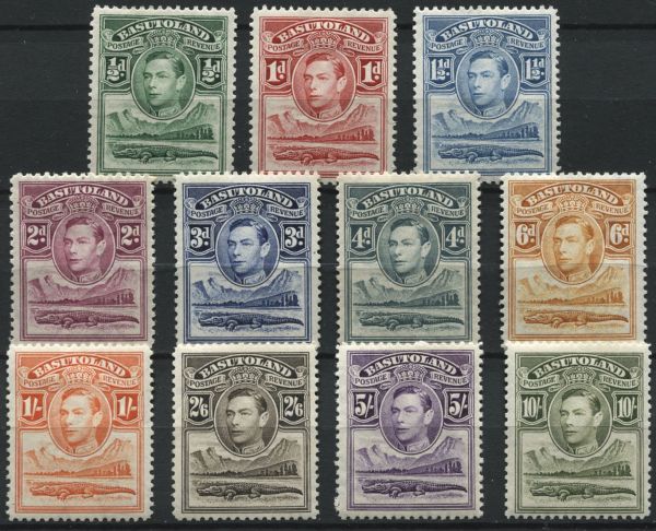 Basutoland 1938 SG.18-28 M/M (Lot 2)