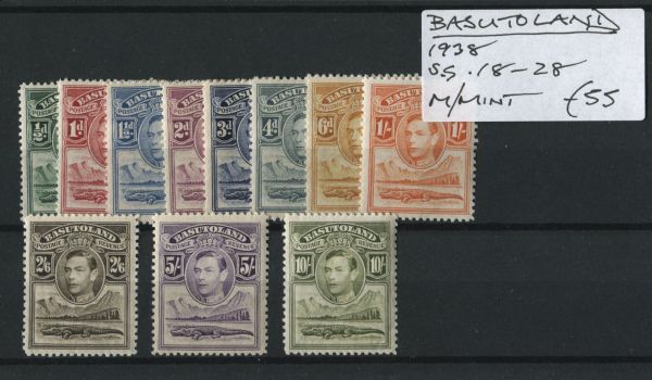 Basutoland 1938 SG.18-28 M/M (Lot 3)