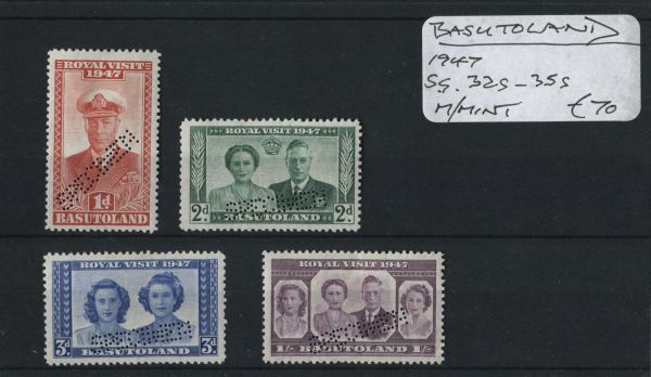 Basutoland 1947 SG.325-355 M/M