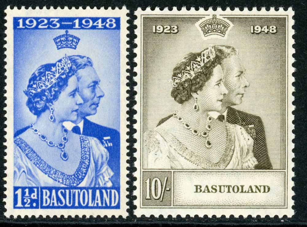 Basutoland 1948 SG.36-37 U/M