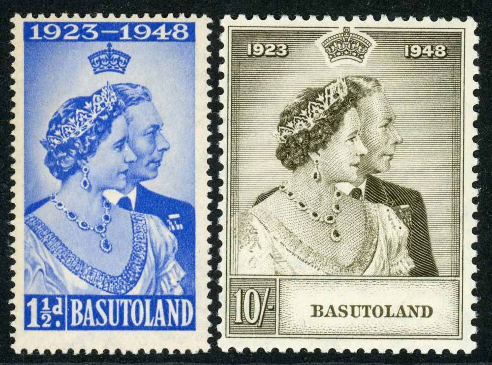 Basutoland 1948 SG.36-37 U/M (1)