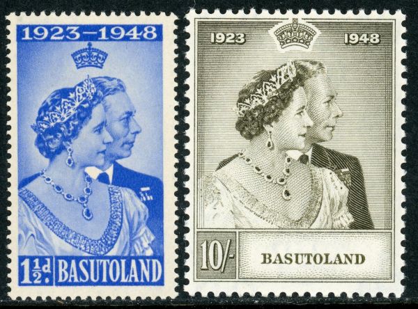 Basutoland 1948 SG.36-37 U/M