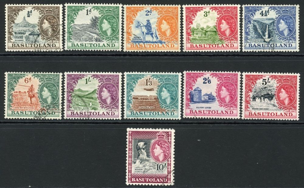 Basutoland 1954-58 SG.43-53 F/U