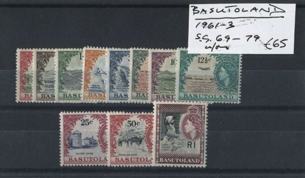 Basutoland 1961-3 SG.61-79 U/M