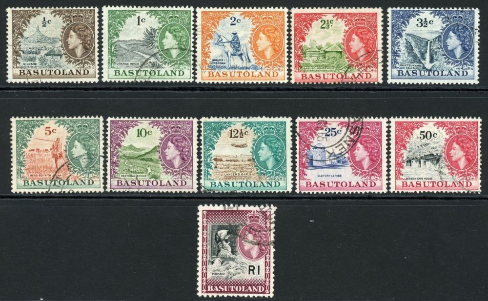 Basutoland 1961-63 SG.69-79 F/U