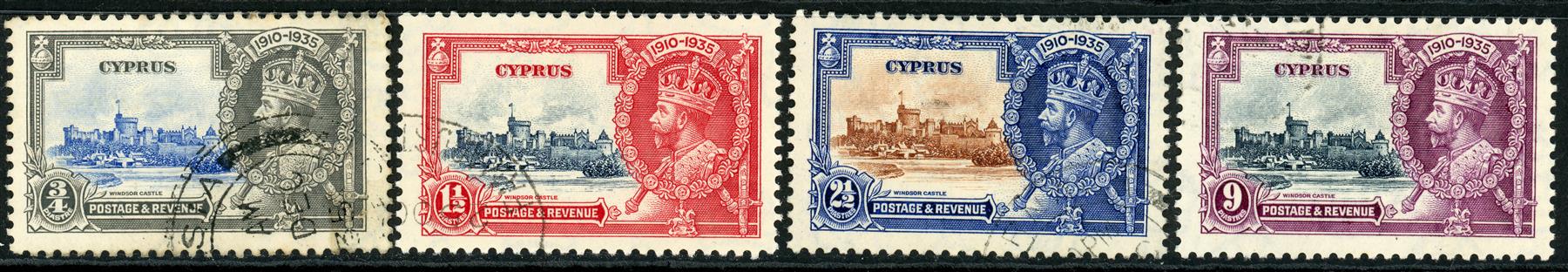 Cyprus 1935 SG.144-147 F/U (1)