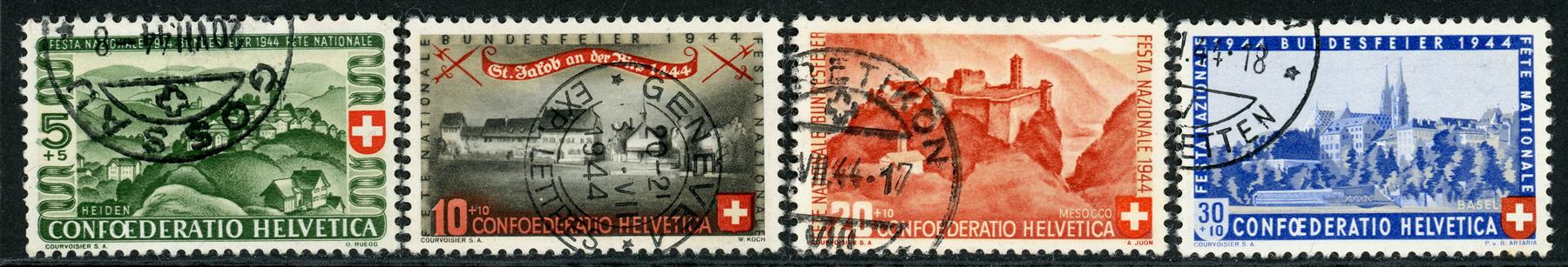 Switzerland 1944 SG.437-440 F/U