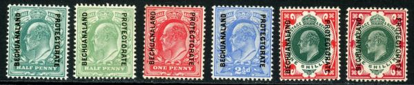 Bechuanaland 1904-13 SG.66-71 M/M