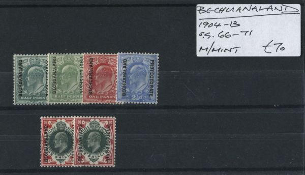 Bechuanaland 1904 SG.66-71 M/M (Lot 3)