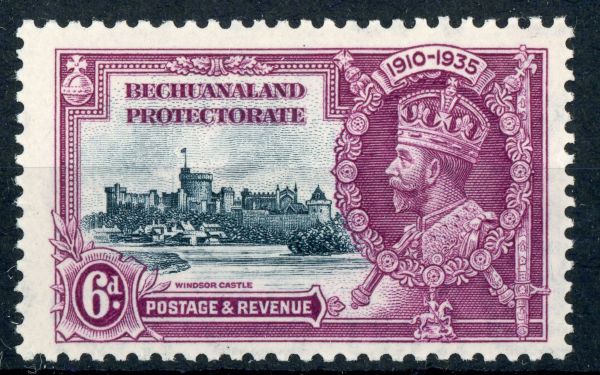 Bechuanaland 1935 SG.114a extra flagstaff M/M