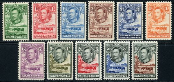 Bechuanaland 1938-52 SG.118-128 M/M