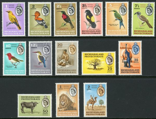 Bechuanaland 1961 SG.168-181 U/M