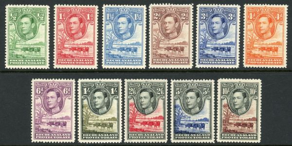 Bechuanaland Protectorate 1938-52 SG.118-128 U/M