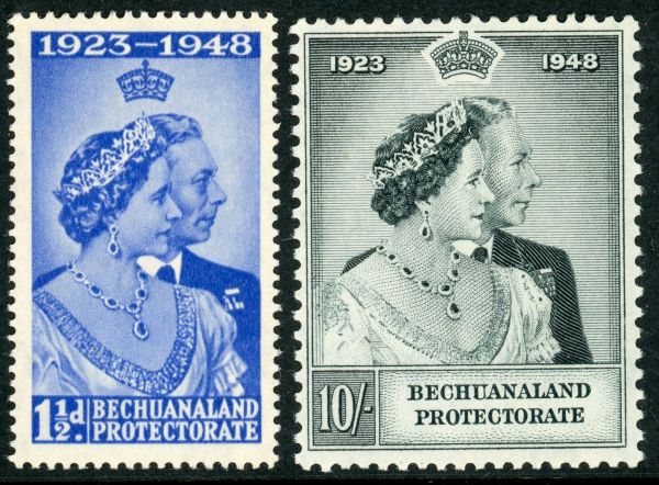 Bechuanaland Protectorate 1948 SG.136-137 U/M