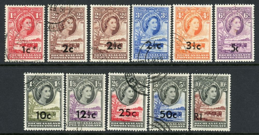 Bechuanaland Protectorate 1961 SG.157-167 F/U