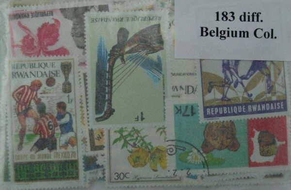 Belgian Colonies 183 Stamps (ww078a)