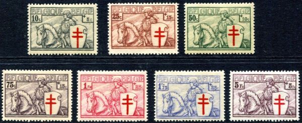 Belgium 1934 SG.670-676 Lightly M/M