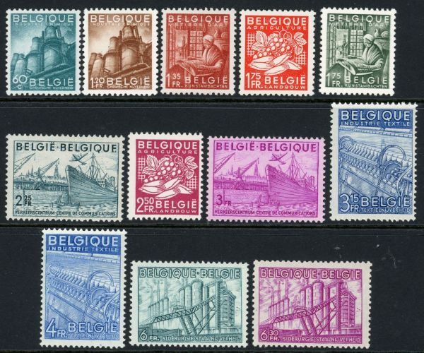 Belgium 1948 SG.1217-1228 U/M