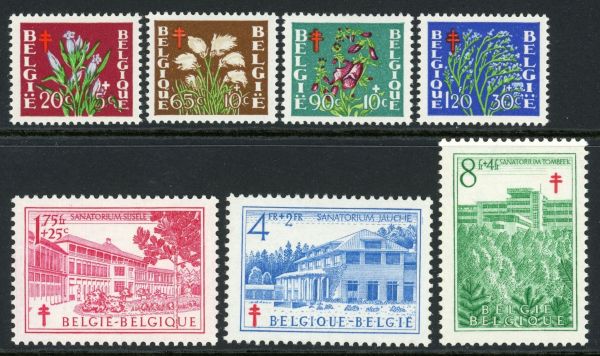 Belgium 1950 SG.1326-1332 U/M