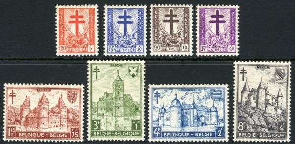 Belgium 1951 SG.1381-1388 U/M