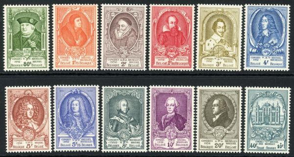 Belgium 1952 SG.1398-1409 U/M