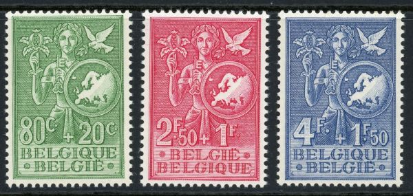 Belgium 1953 SG.1482-1484 U/M