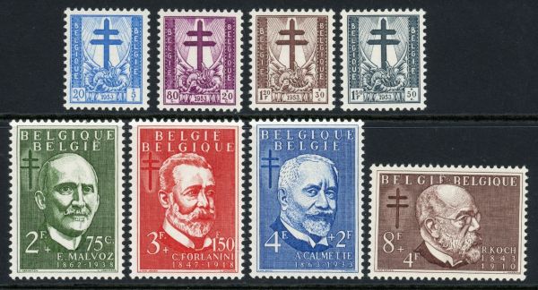 Belgium 1953 SG.1507-1514 U/M