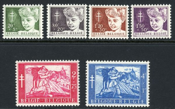 Belgium 1954 SG.1543-1548 U/M