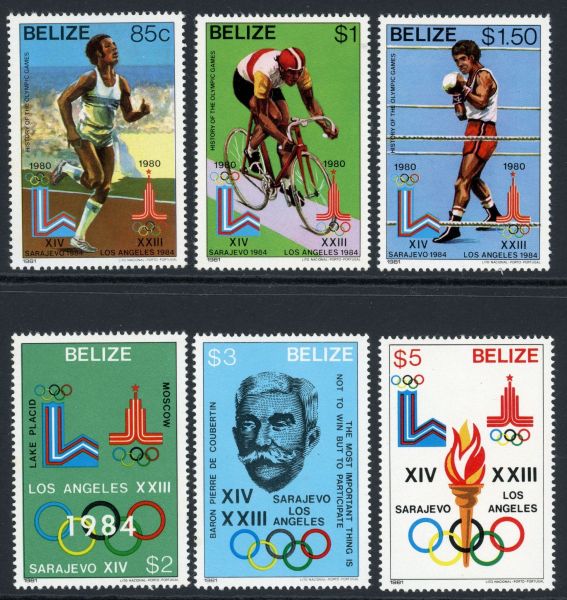 Belize 1981 SG.622-627 U/M