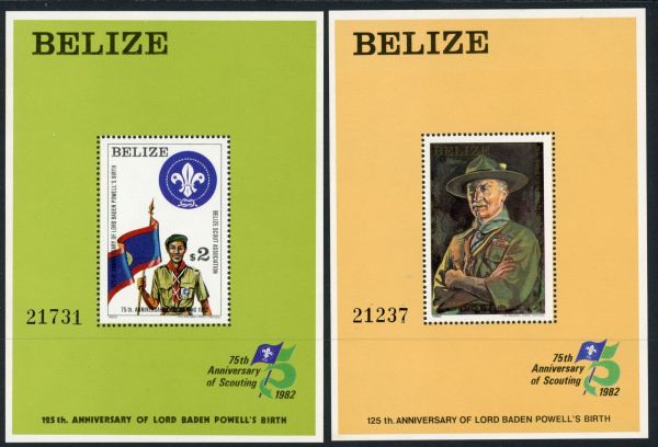 Belize 1982 SG.MS693 U/M (2 sheets)