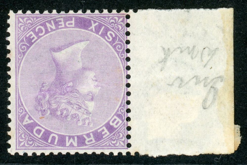 Bermuda 1865-1903 SG.7w M/M inverted watermark (creased)