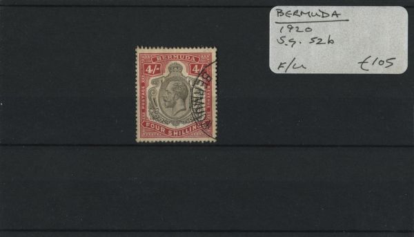 Bermuda 1920 SG.52b F/U