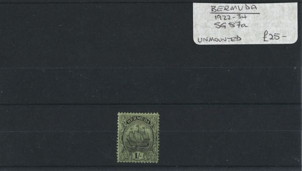 Bermuda 1922-34 SG.87a U/M