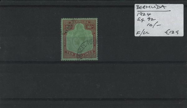 Bermuda 1924 SG.92 F/U (Lot 3)