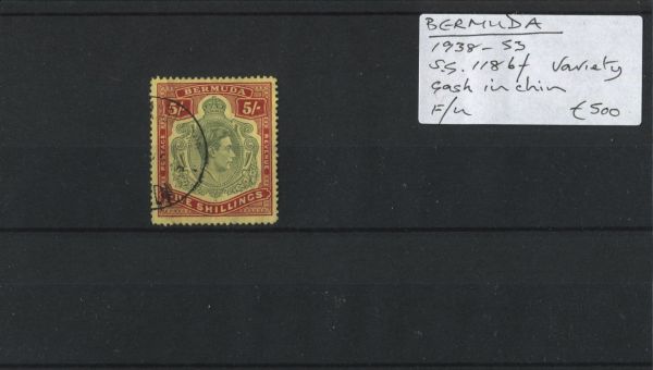 Bermuda 1938-53 SG.118bf var F/U